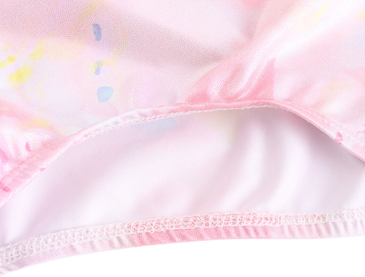 Turnpakje Meisjes zonder Mouwen met Broekje en Scrunchie Roze