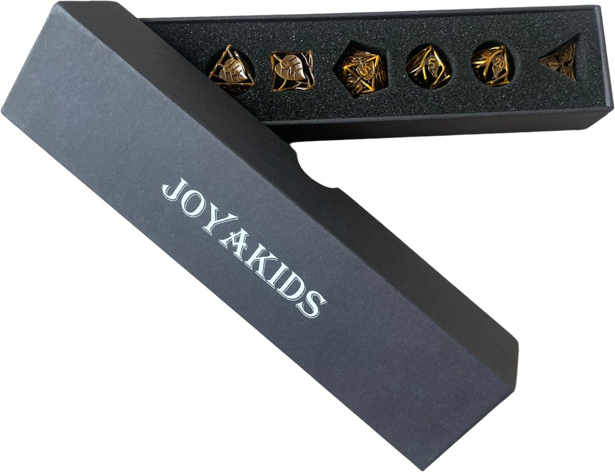 Dungeons and Dragons Dobbelsteen set Metaal met Bladeren