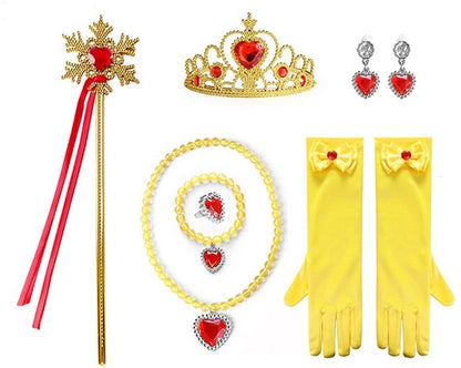 Verkleedcape met Accessoires Licht Geel