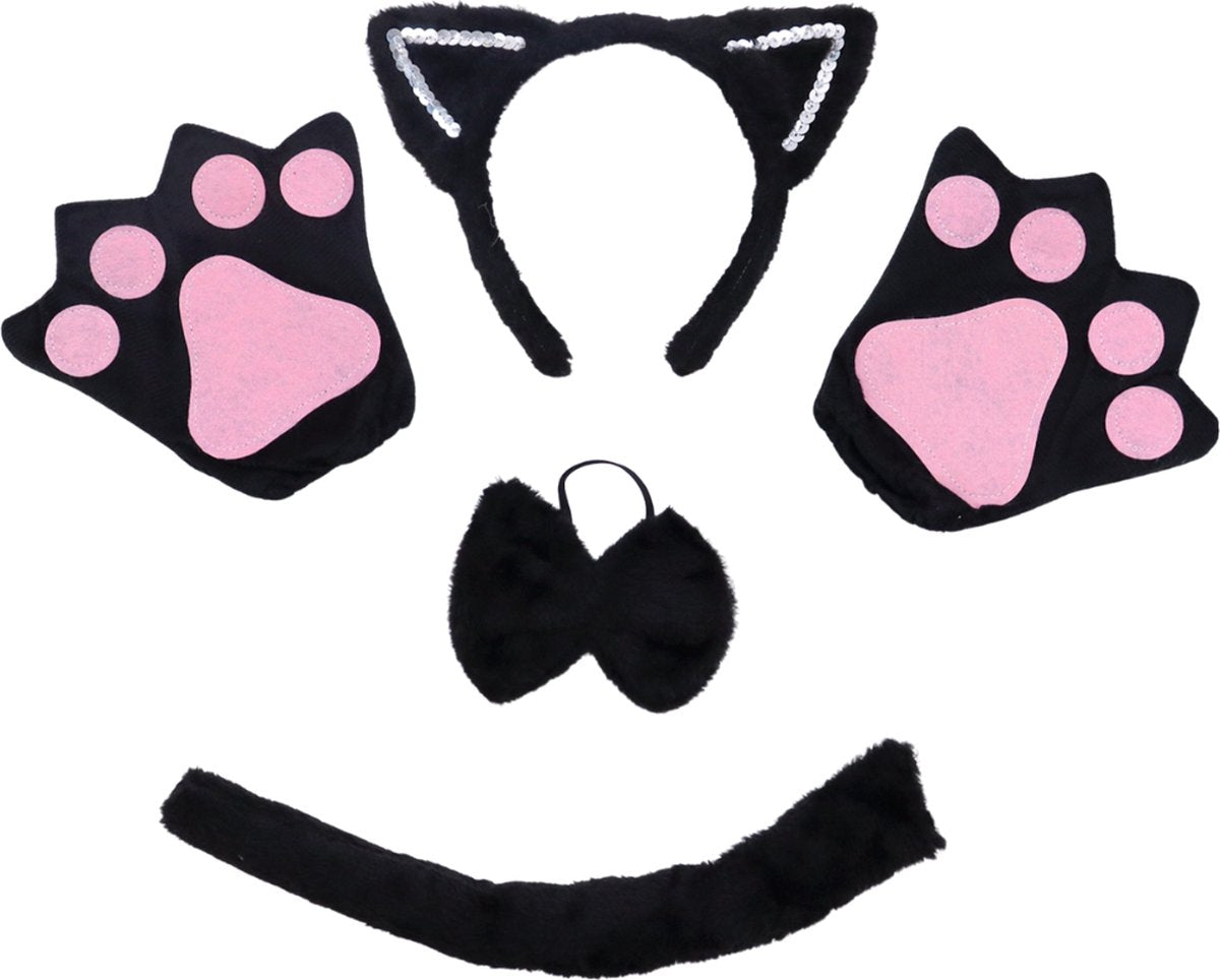 Kat Zwart Verkleed Accessoires
