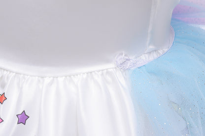 Luxe Witte Eenhoorn Verkleed Jurk