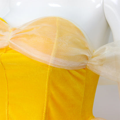 Belle Verkleed Jurk Volwassenen Kort