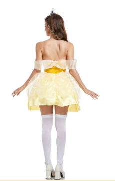 Belle Verkleed Jurk Volwassenen Kort