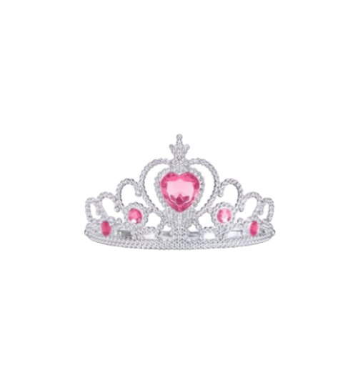 Prinsessen Accessoireset: Kroon, Toverstaf en Handschoenen - Roze
