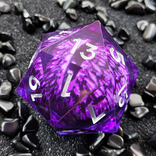 Chonk d20 – Liquid Core “Purple Gazer”