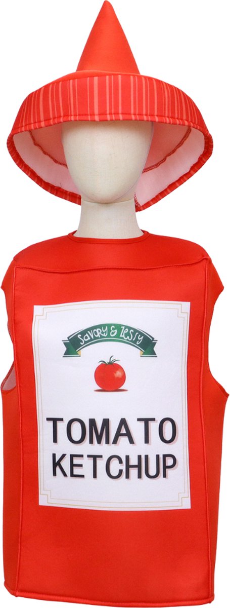 Verkleedpak Ketchup Fles voor Kinderen