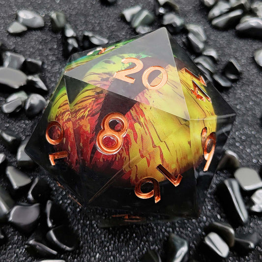 Chonk d20 – Liquid Core “Multicolor Gazer”