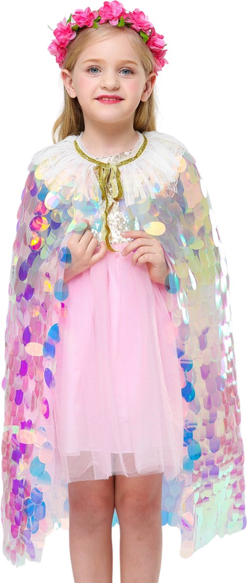 Luxe Mermaid Glitter Cape met Accessoires