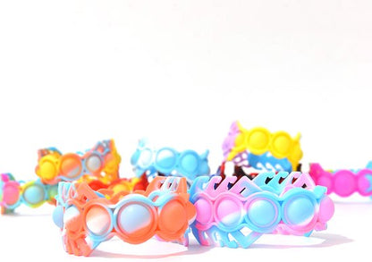 Pop-it armbanden Uitdeel cadeautjes 10 stuks