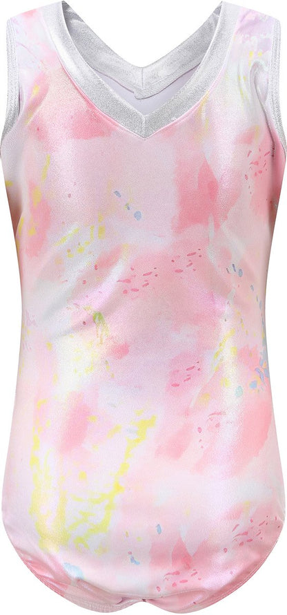 Turnpakje Meisjes zonder Mouwen met Broekje en Scrunchie Roze