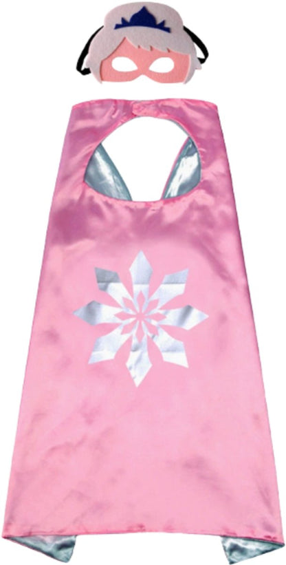 Elsa Frozen Cape & Masker Set Roze