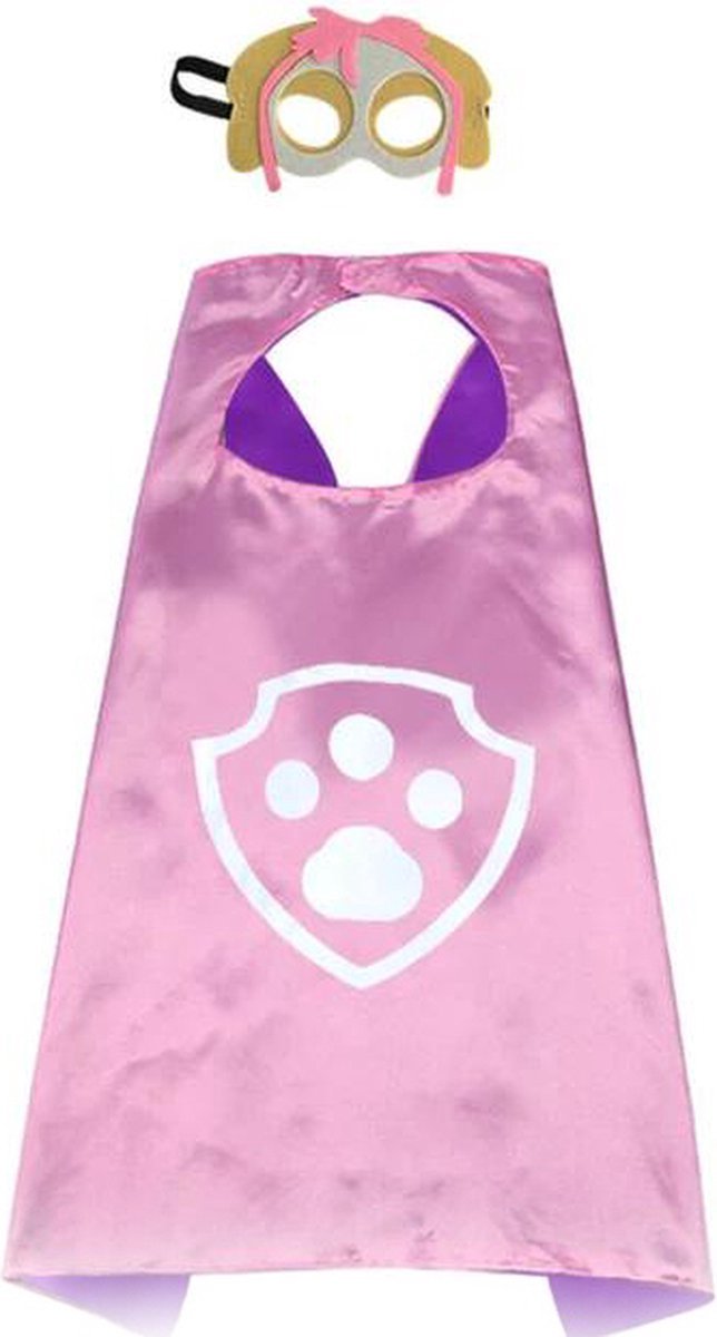 Set van 2 Chase en Skye Verkleedset Cape en Masker