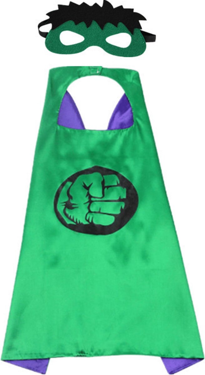 The Hulk Groene Superheld Cape en Masker Set