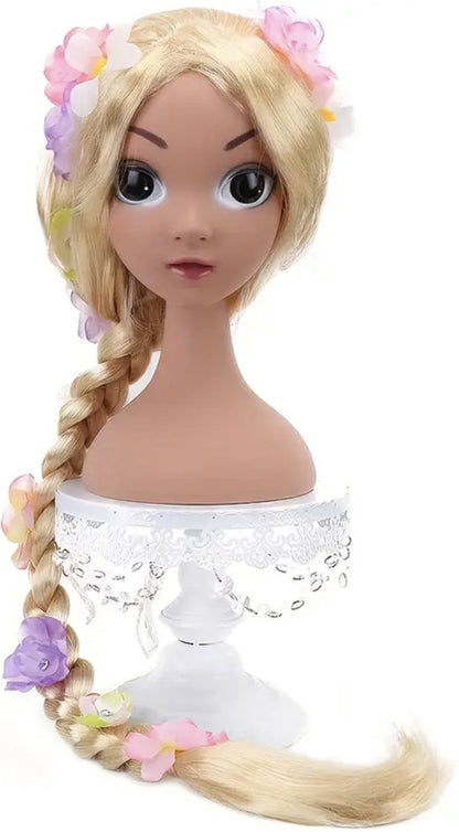 Rapunzel Prinsessen Pruik Blond met lange Vlecht