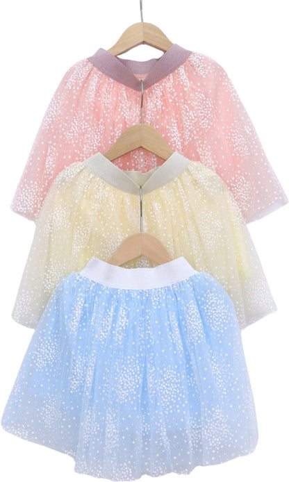 Licht Geel Verkleedrok met Tule