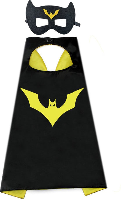 Set van 2 Superman en Batman Superheld Cape en Masker Set