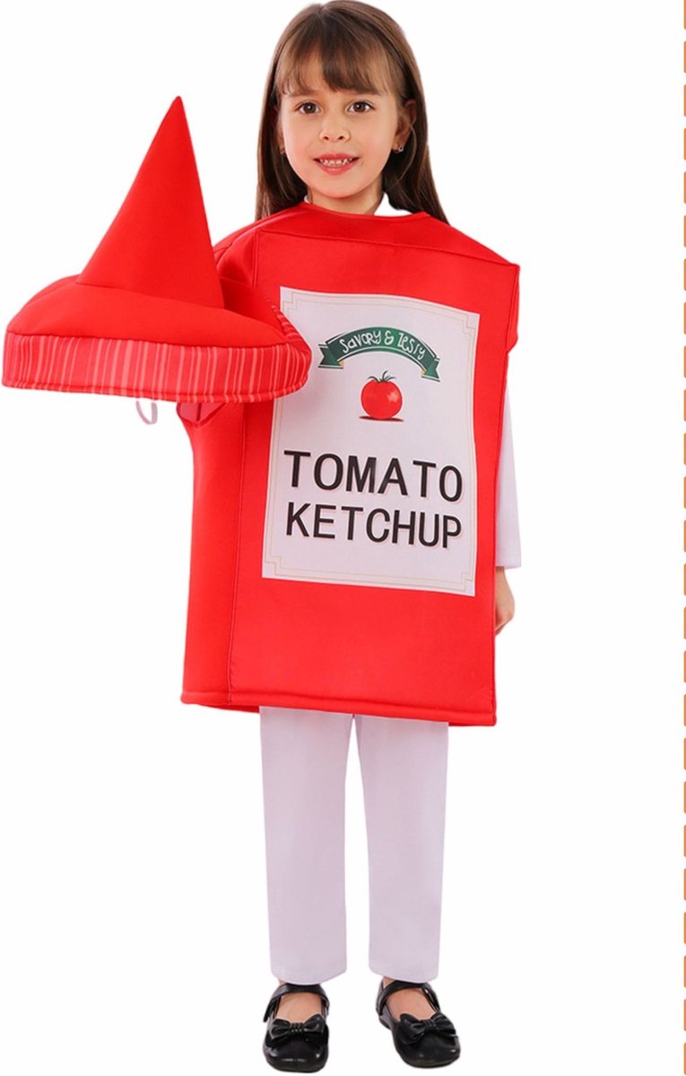 Verkleedpak Ketchup Fles voor Kinderen