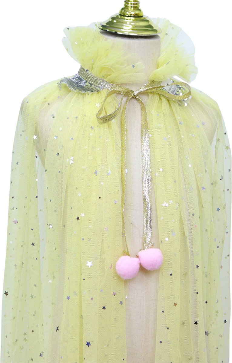 Verkleedcape met Accessoires Licht Geel