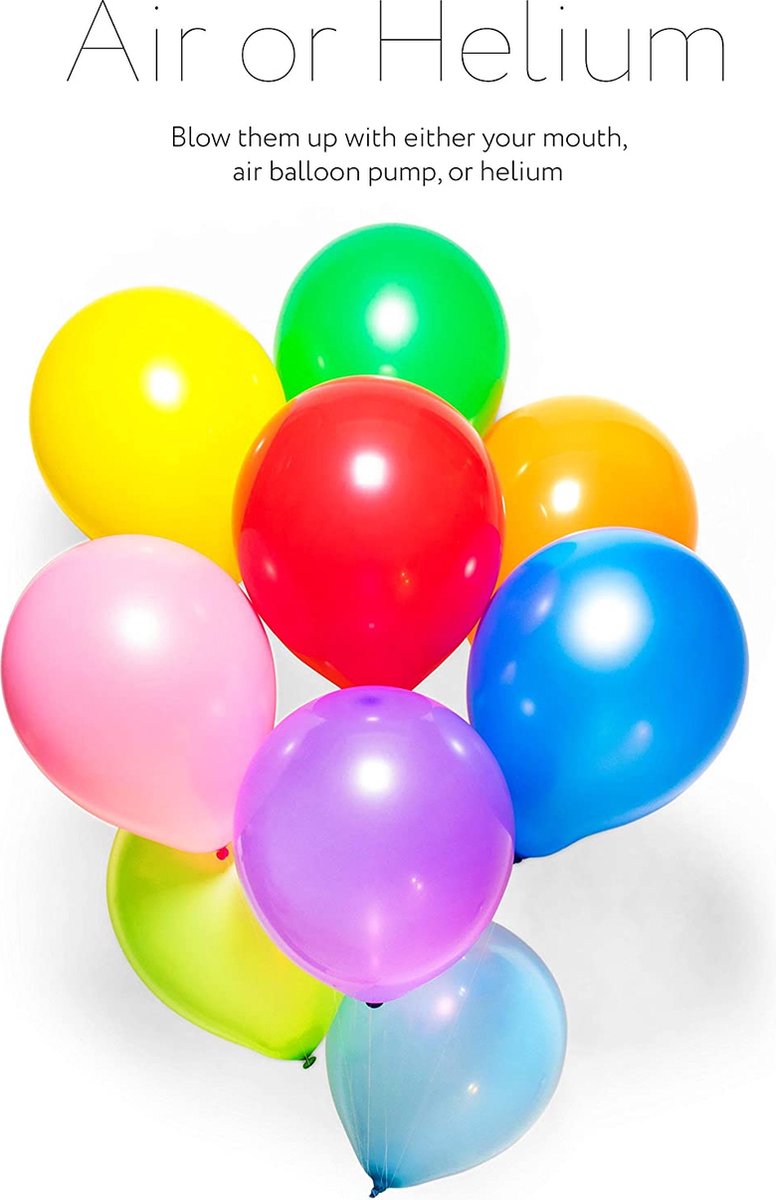 Gekleurde Latex Ballonnen 100 stuks
