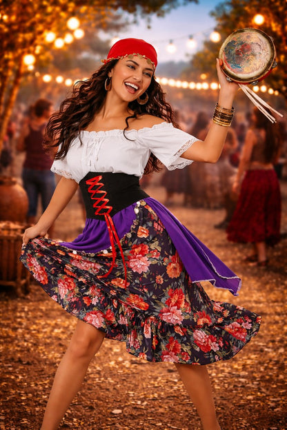 Zigeuner Gypsy Verkleedjurk Dames