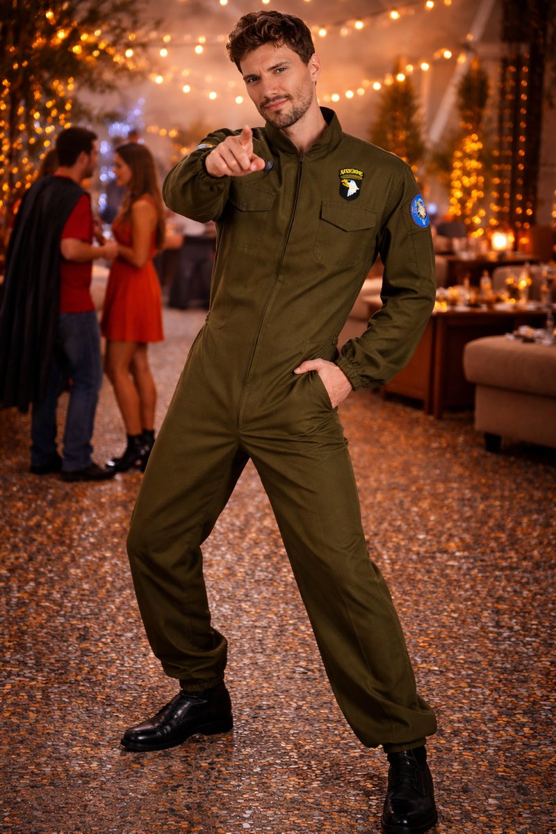 Piloten Top Gun Verkleedpak Heren