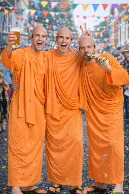 Boeddhistische Monnik Verkleedkostuum Heren Oranje