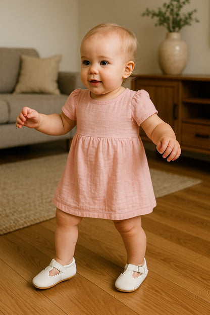 Baby Schoentjes Wit voor Baby's van 6 tot 18 maanden
