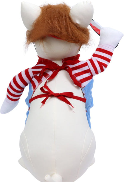 Chucky Horrorpop Verkleedkostuum voor Hond of Kat