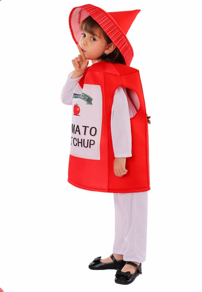 Verkleedpak Ketchup Fles voor Kinderen