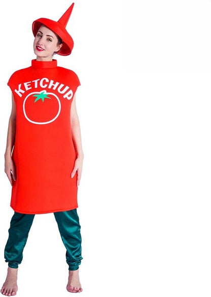Ketchup Fles Verkleedpak Volwassenen