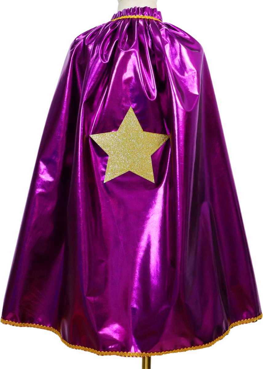 Superhelden Outfit Kind Tutu Rok + Metallic Cape + Masker Paars