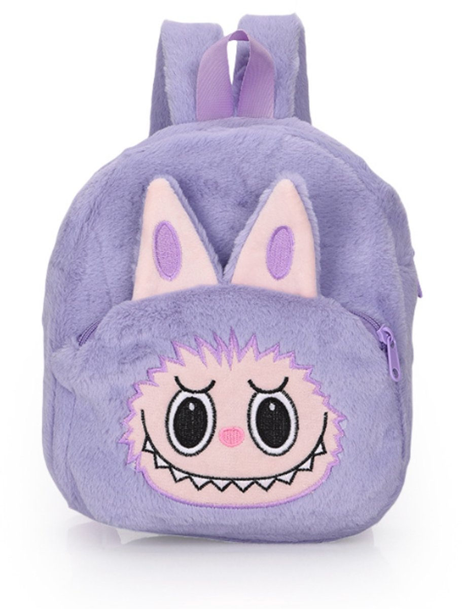 Joya Kids® Fluffy Labubu Rugzak Licht Paars