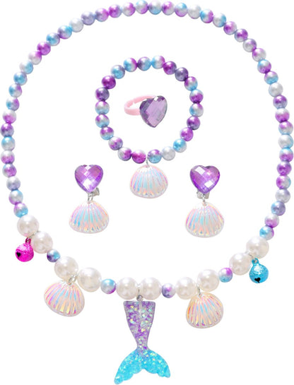 Galaxy Zeemeerminstaart met bikini top en Accessoires met MONOVIN