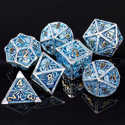7 delige Metal Dice Set “Kraken's Crown”