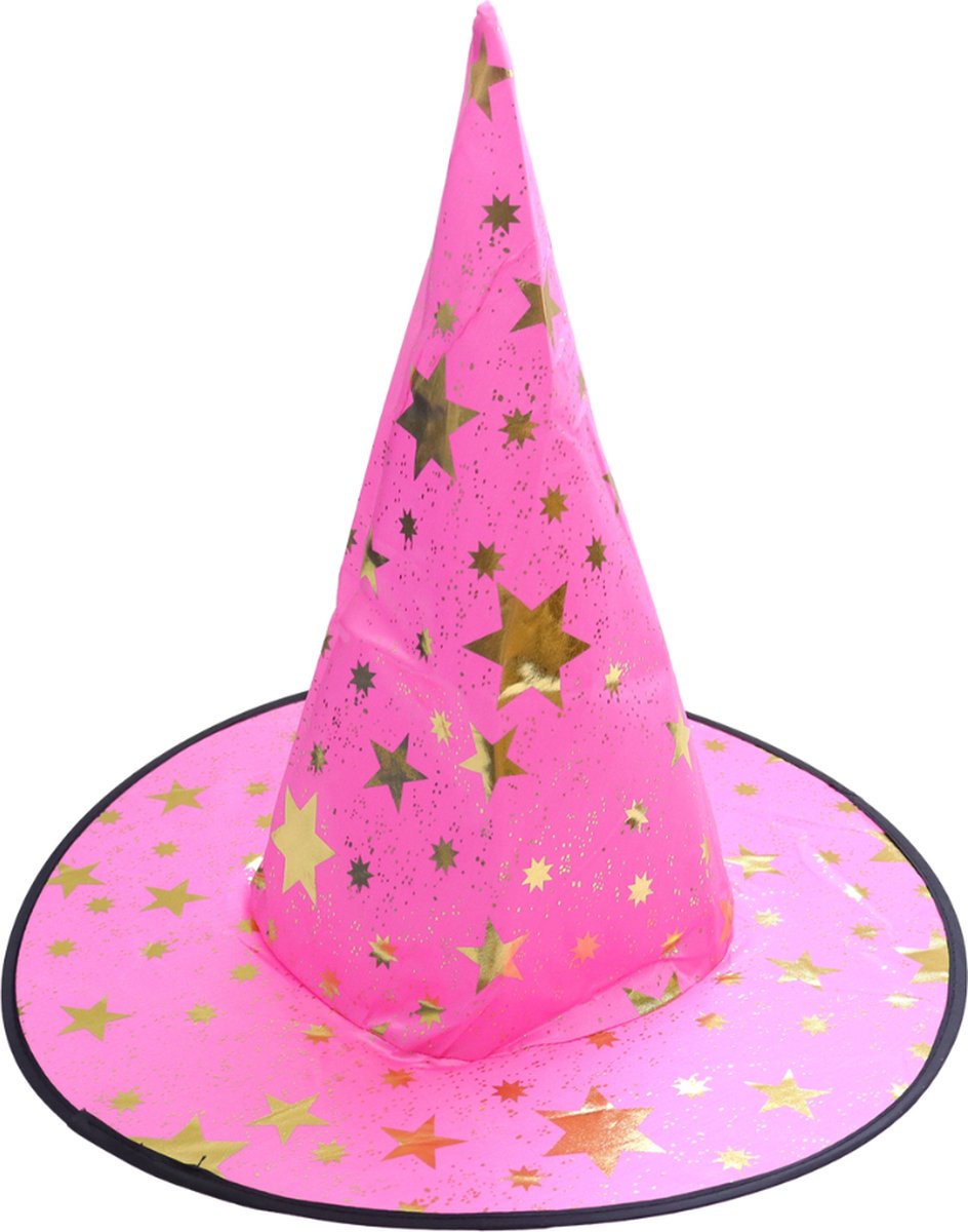 Tovenaars Cape en Hoed Roze