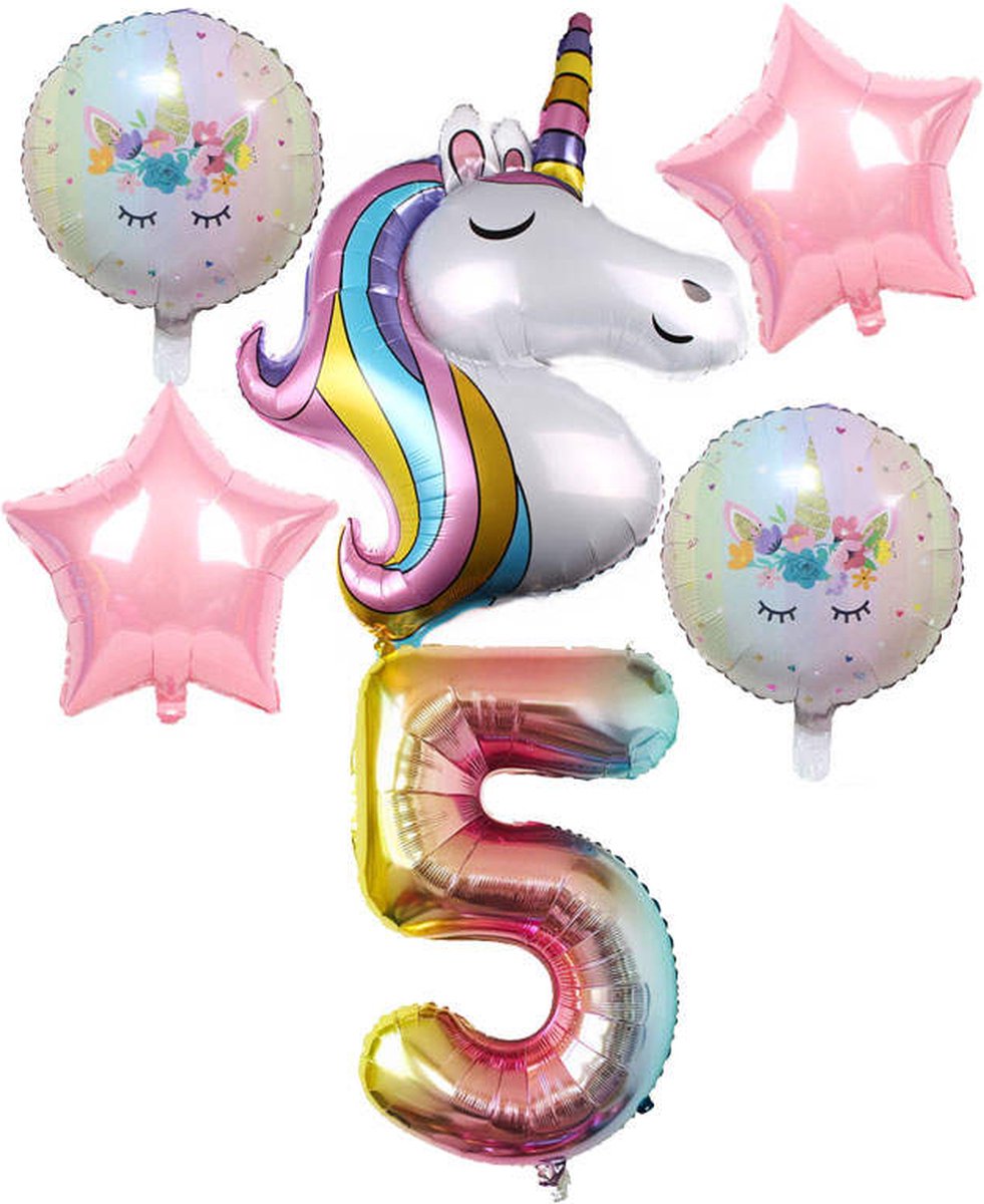 3 tot 7 jaar Unicorn Feestset