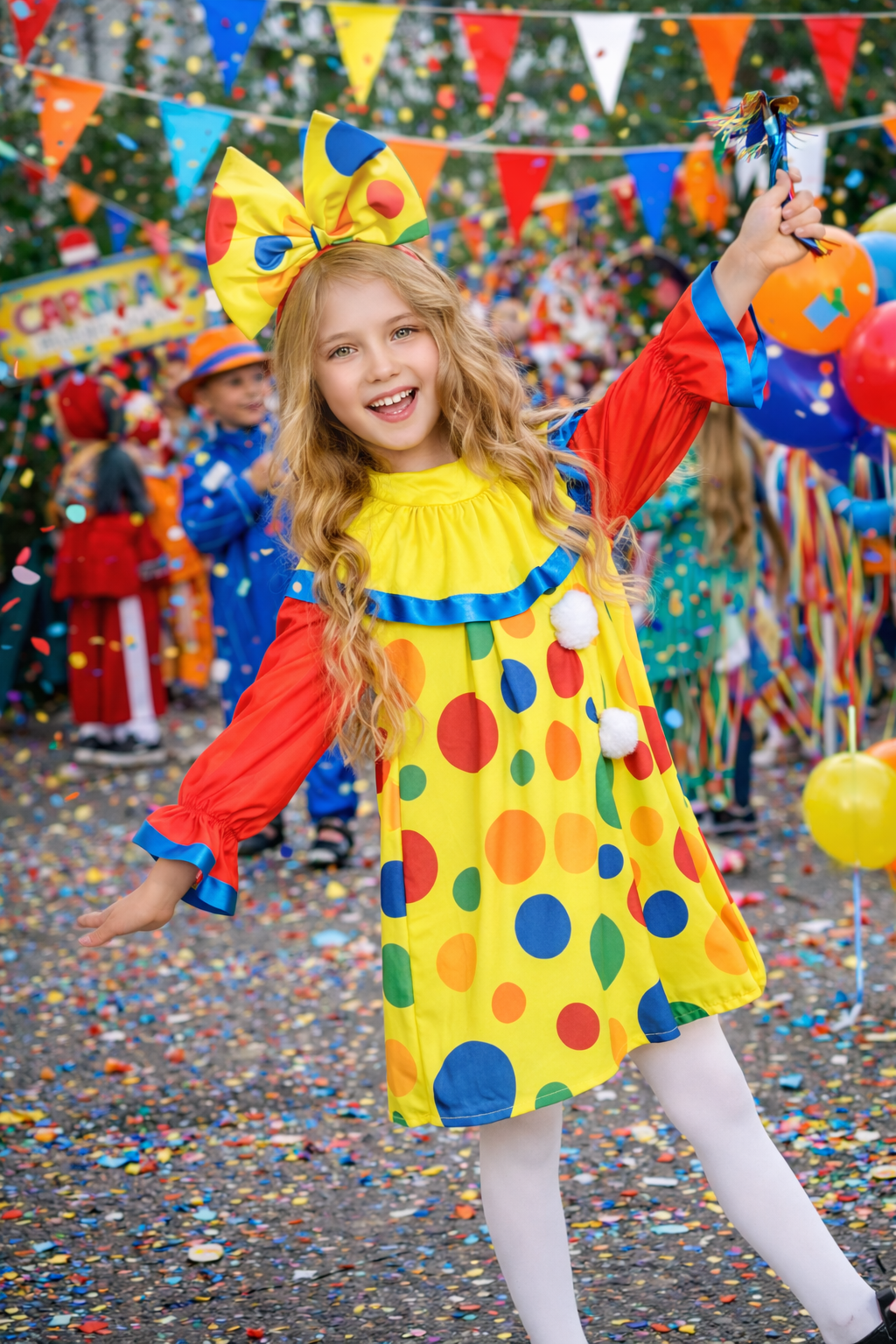 Clown Verkleedjurk Meisje