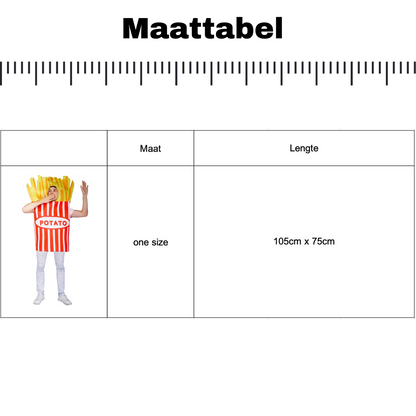 Friet Verkleedpak Volwassenen