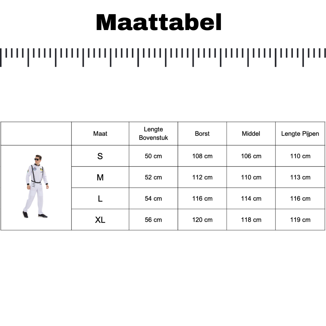 Astronaut Verkleedpak Volwassenen