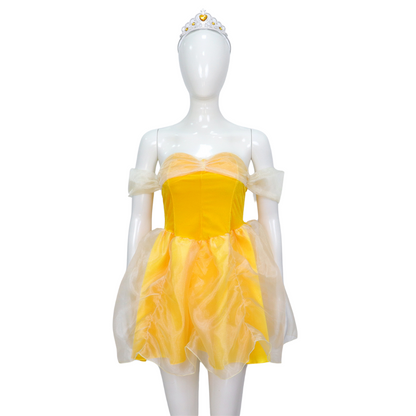 Belle Verkleed Jurk Volwassenen Kort