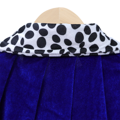 Koning cape/mantel met Kroon en staf voor volwassenen Blauw