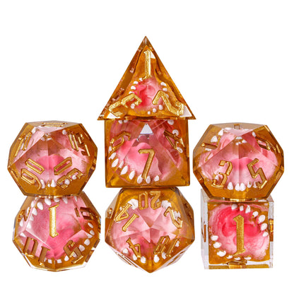 7 delige Resin Dice Set “Mimic’s Bite"