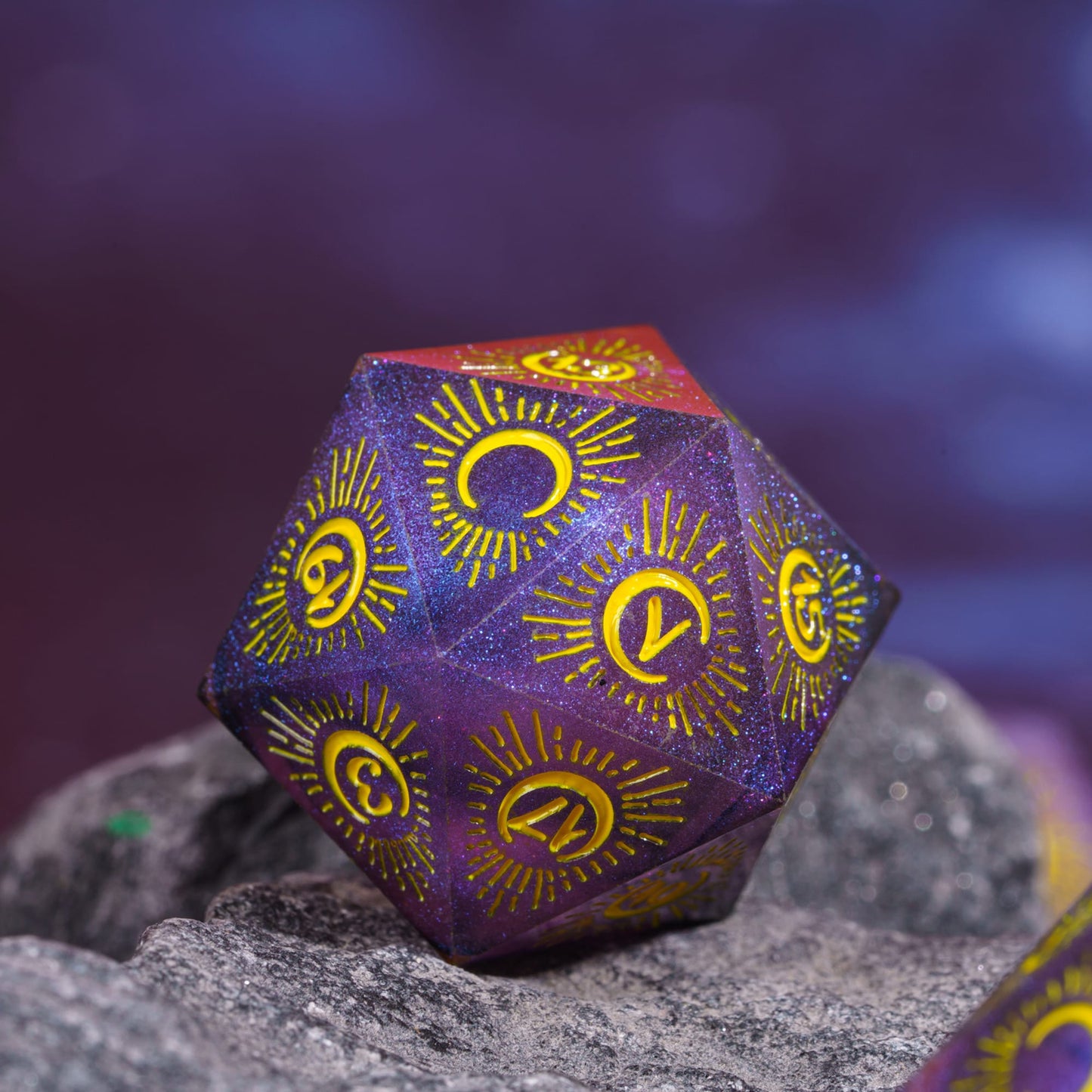 7 delige Resin Dice Set “Celestial Moon"