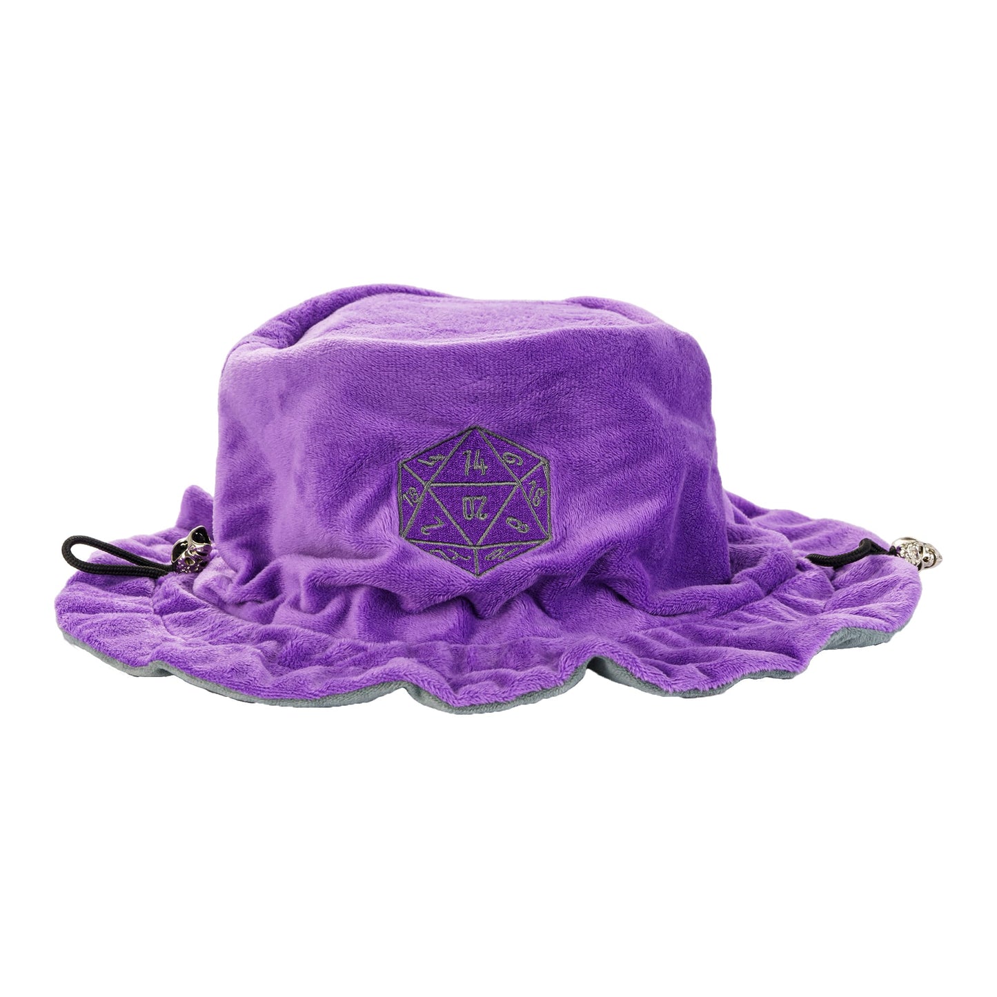 Dobbelstenen Zak met Dice Tray – Zachte Pluche Opbergzak | Voor Dungeons & Dragons & TTRPG Dobbelstenen Paars