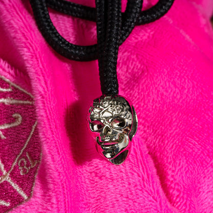 Dobbelstenen Zak met Dice Tray – Zachte Pluche Opbergzak | Voor Dungeons & Dragons & TTRPG Dobbelstenen Roze