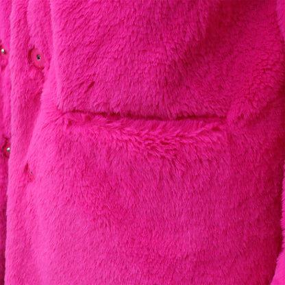 Roze Faux Bontjas voor Volwassenen