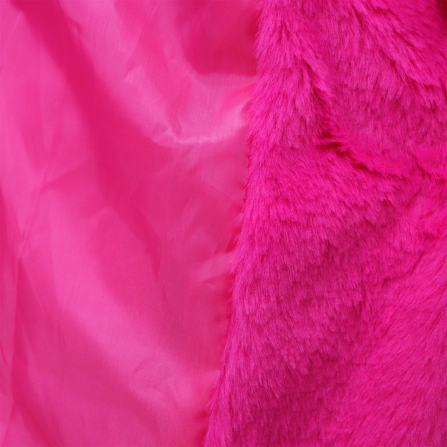 Roze Faux Bontjas voor Volwassenen