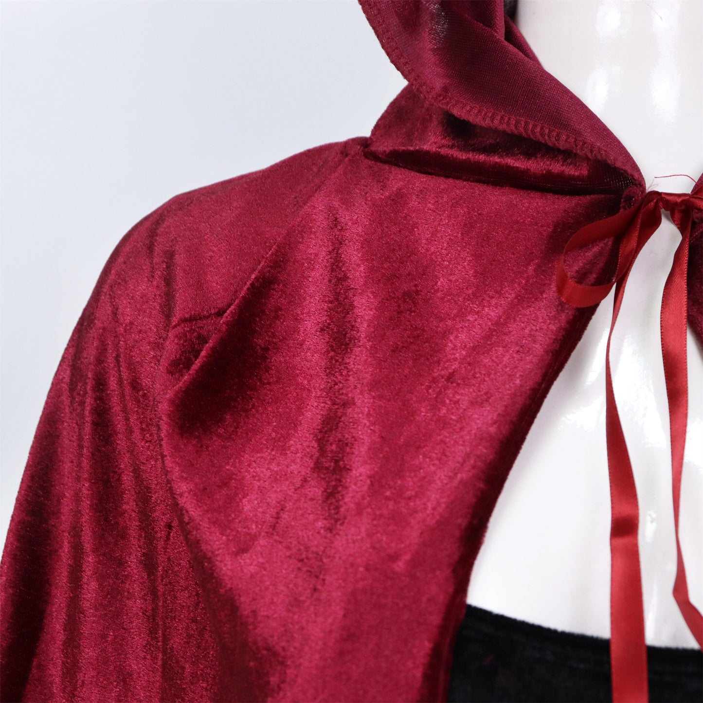 Luxe Mantel Volwassenen Met Capuchon - Donker Rood