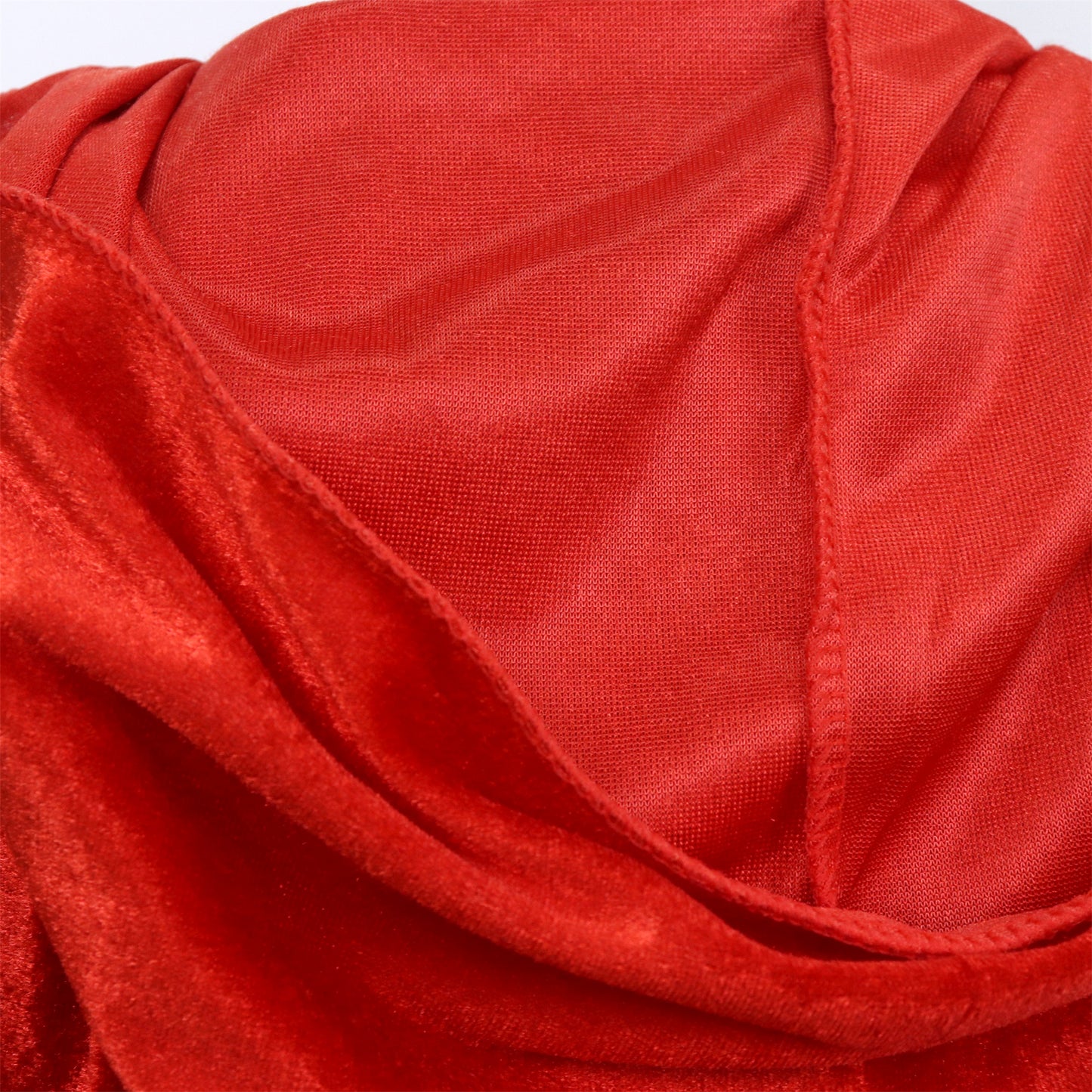 Luxe Mantel Volwassenen Met Capuchon - Rood