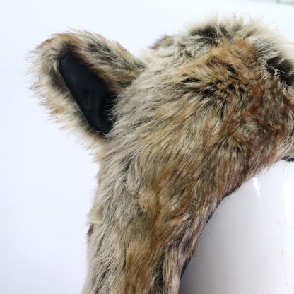 Faux Fur Berenmuts met Pootprint & Handwarmers